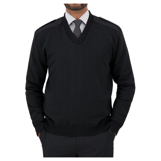 V-NECK "MILITARY" SWEATER - 2805