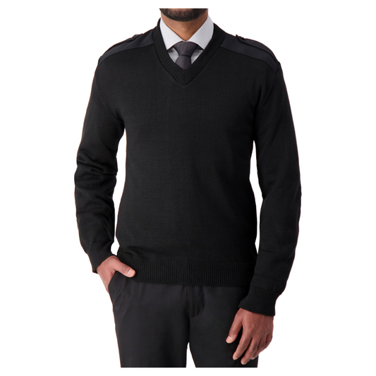 V-NECK "MILITARY" SWEATER - 2825
