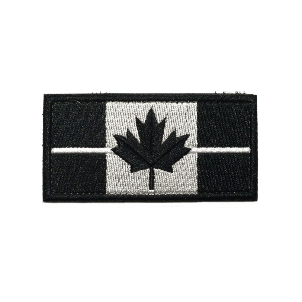WHITE LINE CANADA FLAG PATCH - 29087