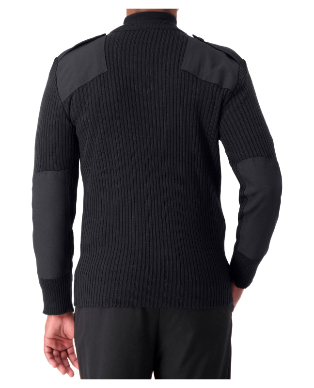 V-NECK RIB "COMMANDO" SWEATER - 8080