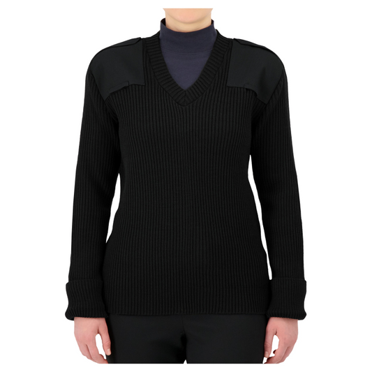 V-NECK RIB "COMMANDO" SWEATER - 8082