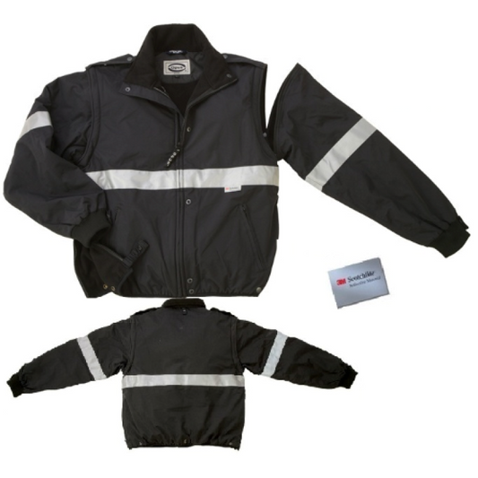 FLEECE SAFETY RAIN JACKET - FJ706