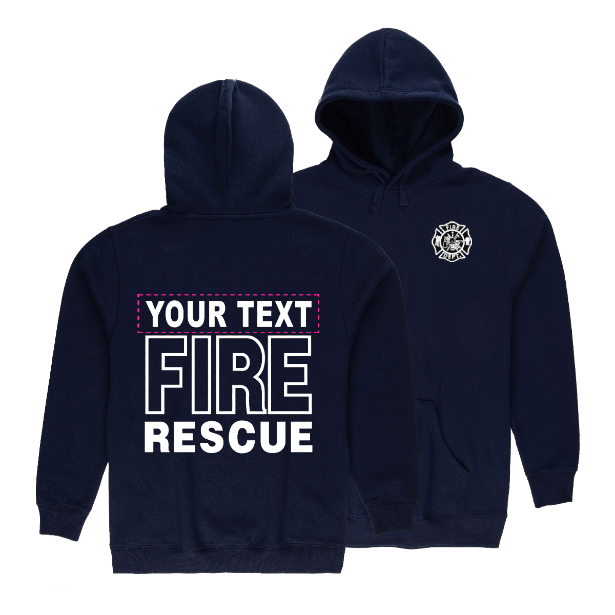 'FIRE RESCUE' STANDARD CUSTOMIZED HOODIE - 45434-45444