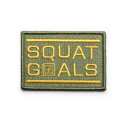 SQUAT GOALS EMBROIDERED PATCH - 81980