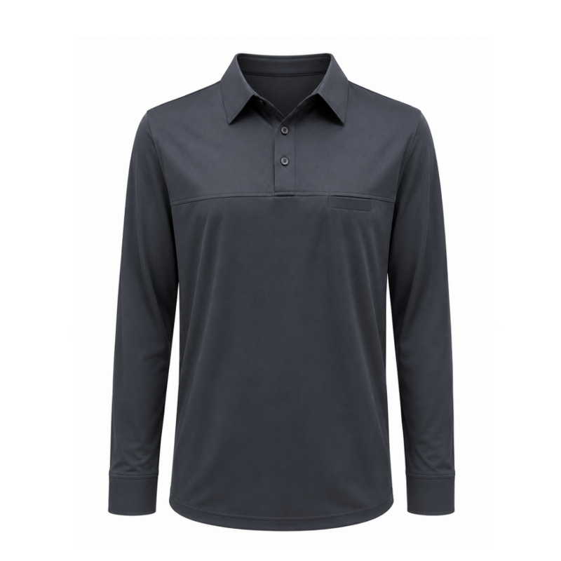 UNISEX LONG SLEEVE POLO - EG319
