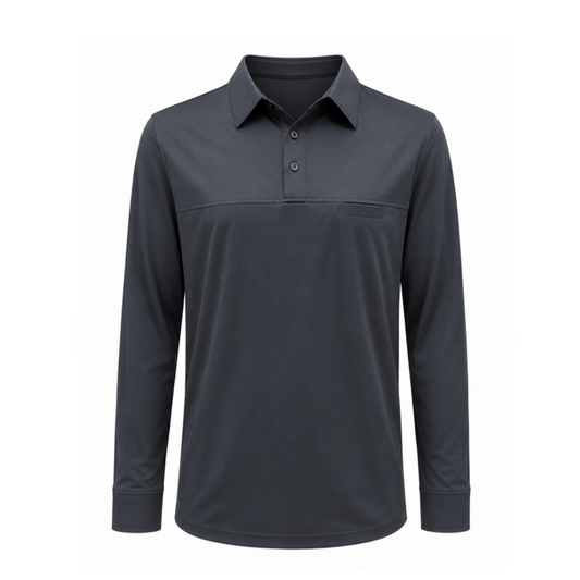 UNISEX LONG SLEEVE POLO - EG319