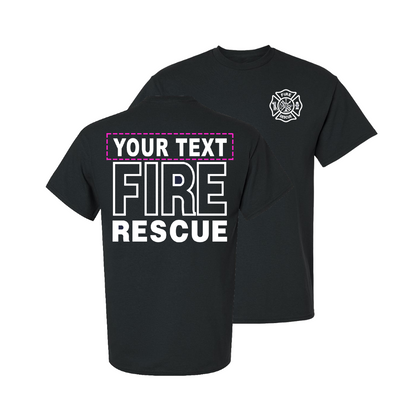 'FIRE RESCUE' STANDARD CUSTOM T-SHIRT - 45371-45391