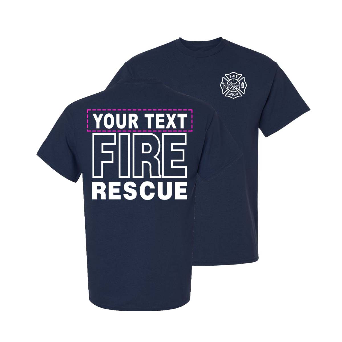 'FIRE RESCUE' STANDARD CUSTOM T-SHIRT - 45371-45391