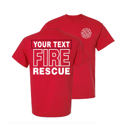 'FIRE RESCUE' STANDARD CUSTOM T-SHIRT - 45371-45391