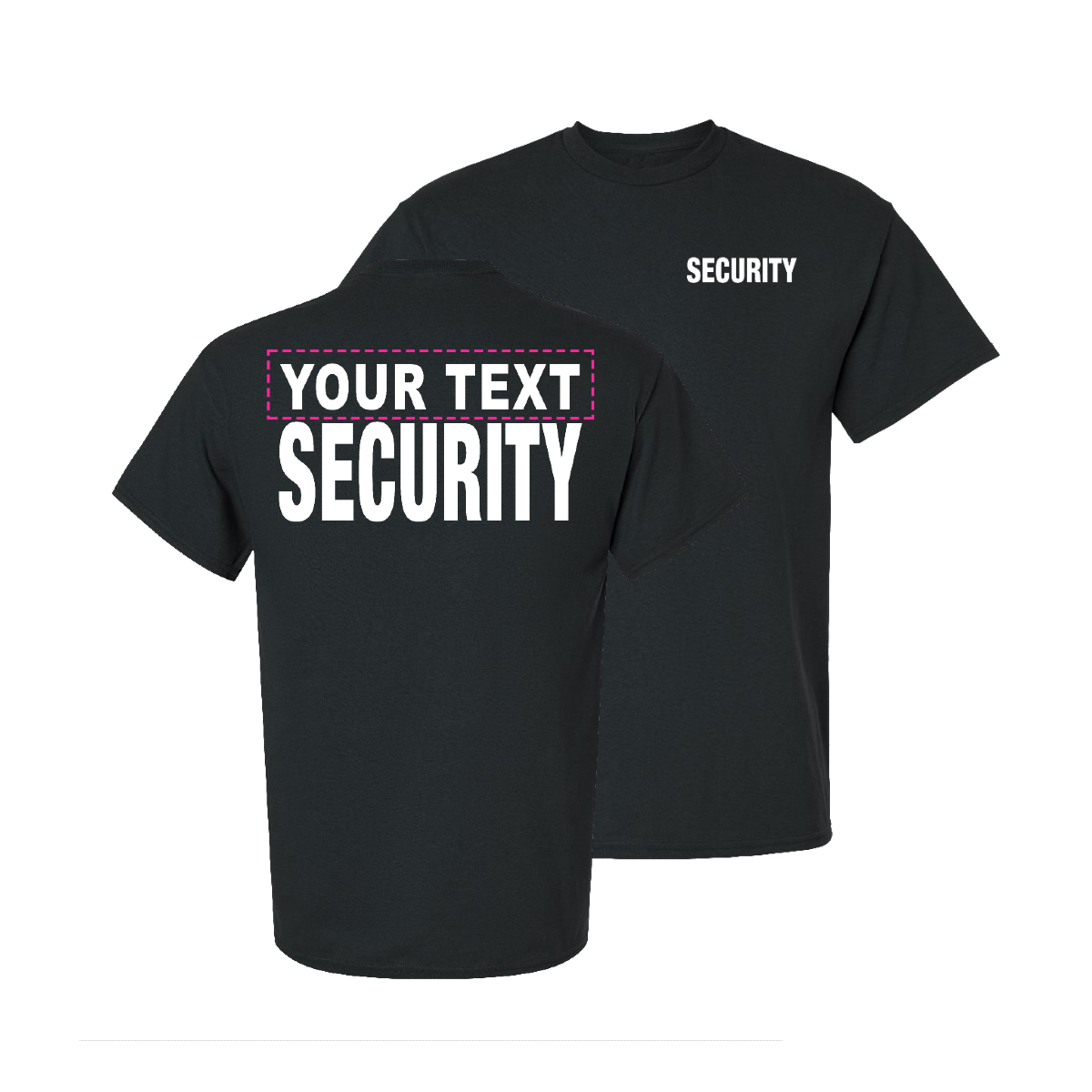 'SECURITY' STANDARD CUSTOMIZED T-SHIRT - 45399-45412
